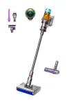 Dyson V12 Submarine 3-in-1 belaidis dulkių siurblys &scaron;lapiam ir sausam valymui, HEPA filtras, be mai&scaron;elio, 0,35 l, nikelio ir geltonos spalvos