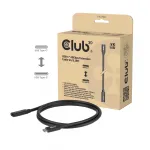 USB-C 40Gbps prailginimo kabelis 1 m &mdash; club 3d, USB-C (vyri&scaron;kas) į USB-C (moteri&scaron;kas), juodas