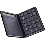InLine 55379G Bluetooth skaitmeninė klaviatūra su jutikliniu kilimėliu ir ekranu, sulankstoma, juoda