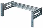 Equip EZR-DIN-4 19 colių DIN bėgio modulis 2U, RAL 7035