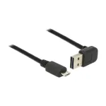 USB kabelis DeLOCK 83536 USB 2.0 2m USB A Micro-USB B Baltas