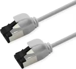 ROLINE S/FTP Patch Laidas Cat.8.1, Plonas, PoE, Baltas, 1,5m (21.15.3464)