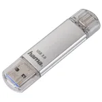 Hama FlashPen C-Laeta USB atmintinė 16 GB, USB 3.0 / USB Type-C, sidabrinė