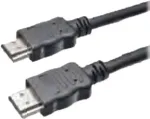 HDMI kabelis 3 m Bachmann HDMI Type A &ndash; Type A Ki&scaron;tukas&ndash;Ki&scaron;tukas, Juodas