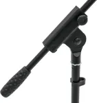 Mikrofono stovas Omnitronic AP-1 Black reguliuojamo auk&scaron;čio, sulankstomas pagrindas, 60005852