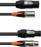 EUROLITE Kombikabel DT-2 DMX IP T-Con 3-pin XLR 5 m &mdash; DMX/IP jungiamasis kabelis