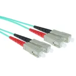 ACT RL3602 &scaron;viesolaidžio komutacinis kabelis SC/PC&ndash;SC/PC, multimodis 50/125 OM3, ekranuotas, 2 m, mėlynas