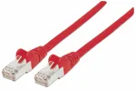 Intellinet High Performance tinklo jungiamasis kabelis, Cat7 kabelis / Cat6A ki&scaron;tukai, RJ45, 30 m, S/FTP, LSZH, snagless, su apsauginiais gaubteliais, raudonas