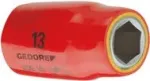 Gedore izoliuota VDE galvutė 14 mm, 1/2", &scaron;e&scaron;iabriaunė, 6123080
