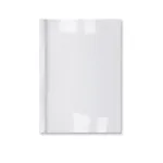 GBC LeatherGrain terminiai vir&scaron;eliai 3mm balti (100 vnt.), A4, PVC, matiniai, 30 lapų