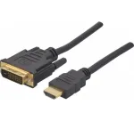 Hypertec 127891-HY HDMI Type A (Standard) į DVI-D vaizdo kabelio adapteris 5 m, juodas