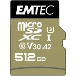 Emtec 512GB MicroSDXC UHS-I ECMSDM512GXC10SP atminties kortelė