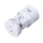 Akyga AK-AD-61 universalus kelioninis ki&scaron;tukų adapteris, visam pasauliui, 10 A, baltas