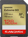 SanDisk Extreme GO SDXC 128GB UHS-I U3 V30 230MB/s R 110MB/s W 4K UHD SDSDXGN-128G-GNCIN