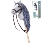 TOOTINY HOPPIHORSE pliu&scaron;inis žaislinis žirgas ant lazdos A4, pilkas