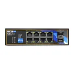 BCS BCS-B-ISP08G-2SFP Pramoninis nevaldomas jungiklis, 8 prievadai Gigabit + 2 SFP, DIN bėgelis