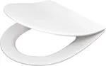 DEANTE Slim Soft-Close Tualeto Sėdynė D Formos Balta Duroplast