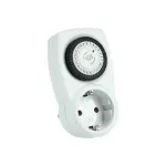REV Ritter Mechanical Timer 24h with Child Safety White 230V 50Hz