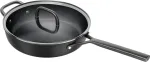 ZWILLING Milano Saut&eacute; keptuvė su stikliniu dangčiu 28 cm, juoda