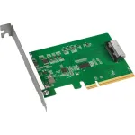 ICY DOCK EXLink MB409A5 MCIO 8i (SFF-TA-1016) į PCIe 5.0 x8 adapteris su redriver