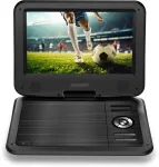 SENCOR SPV 2105 ne&scaron;iojamas DVD grotuvas su 10,1 colio ekranu, USB/SD, pasukamu ekranu, automobiliniu adapteriu