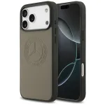 Mercedes-Benz Leather Vintage Logo MagSafe Case, iPhone 17 Pro Max, Taupe
