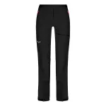 Moteri&scaron;kos turistinės kelnės Salewa Sella DST, dydis XS, juodos (Black Out)