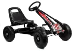 LEAN TOYS LEAN CARS A-15 Go-Cart juodas su pripučiamais ratais