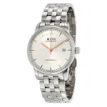 MIDO Baroncelli III automatinis laikrodis vyrams, 38 mm, baltas ciferblatas, nerūdijančio plieno apyrankė M86004101