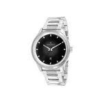 Pierre Cardin vyri&scaron;kas kvarcinis analoginis laikrodis CCP.5024 &ndash; 45 mm nerūdijančio plieno korpusas, juodas ciferblatas, juodas odinis dirželis