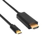 Akyga AK-AV-18 USB-C &ndash; HDMI kabelis, 4K, 1,8 m, juodas