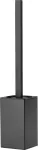 DEANTE Freestanding Toilet Brush Set su laikikliu &ndash; Juoda, polirezinas, nerūdijantis plienas, keičiama &scaron;epetėlio galvutė