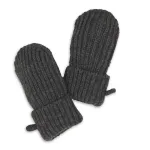 Lodger Baby Gloves 100% Merino Wool Graphite Pigeon 0-12m