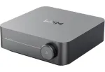 WiiM Amp Pro LPWIAMPP daugiakambaris stereo srautinio perdavimo stiprintuvas, 60 W/kan. prie 8 &Omega; / 120 W/kan. prie 4 &Omega;, HDMI ARC, optinis, linijinis, Ethernet, aliuminis, tamsiai pilkas