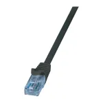 LogiLink EconLine Cat.6A U/UTP komutacinis kabelis CP3053U, RJ45&ndash;RJ45, 2 m, juodas