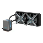 Inter-Tech ALSEYE X240 procesoriaus skysčio au&scaron;intuvas, skirtas Intel LGA 20xx/115x/1200 ir AMD AMx/FMx, 280 W TDP
