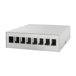 Logilink konsolidacijos ta&scaron;ko dėžutė 8 prievadų, ant stalo / sienos / bėgelio, pilka