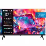 Metz MQH7030Z 32 colių HD Ready i&scaron;manusis televizorius, juodas