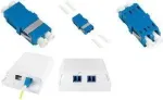 LogiLink FA03LC7 LC dvipusis &scaron;viesolaidžio adapteris, 12 vnt., be flan&scaron;o, mėlynas