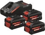 Bosch Starter Set su 3x EXBA 18V 8.0Ah akumuliatoriais ir EXAL 18V-160 įkrovikliu (0615V0005R)