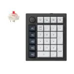 Keychron Q0 Max QMK Gateron Jupiter Red RGB belaidė skaičių klaviatūra Carbon Black