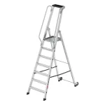 HAILO Master P80 mobili platforminė kopėčios, aliuminis, 7 pakopų