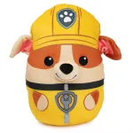 PAW Patrol Rubble mink&scaron;tas žaislas, oficialus žaislas i&scaron; populiariojo animacinio serialo, spaudžiamas pliu&scaron;inis &scaron;unelis vaikams nuo 1 metų, 30 cm
