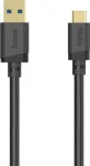 Hama USB-C kabelis, USB-A į USB-C, USB 3.2 Gen1, 5 Gbit/s, 0,25 m, juodas 00202004