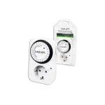 LogiLink ET0001 mechaninis laikmatis, paros programavimas, 16 A, 3680 W, apsauga nuo vaikų, baltas