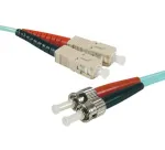 Exertis Connect HD OM3 &scaron;viesolaidinis komutacinis kabelis, 50/125 &micro;m, 2x ST į SC Duplex, akvamarino spalvos, 15 m 392767