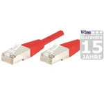 EXERTIS CONNECT S/FTP Cat6a komutacinis kabelis, 7,5 m, raudonas, plonas apsauginis gaubtas 858307