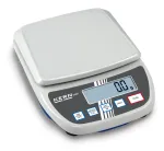 KERN EMS 12K0.1 precizinės svarstyklės, 12 kg x 0,1 g, nerūdijančio plieno platforma, RS-232, maitinimas i&scaron; tinklo / baterijų