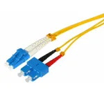 Tecline HD &scaron;viesolaidinis sujungimo kabelis, 9/125 &micro;m vienmodis OS2, LC Duplex į SC Duplex, geltonas, 1,0 m (799LS01)
