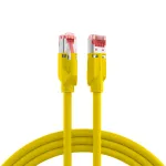 EFB RJ45 tinklo kabelis Cat.5e S/UTP PUR TM21 skirtas vilkimo grandinėms, geltonas, 10m K8032.10